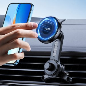 Topk Uniwersalny mocny uchwyt na magnes do samochodu na telefon obracany o 360 3