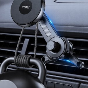 Topk Uniwersalny mocny uchwyt na magnes do samochodu na telefon obracany o 360 5