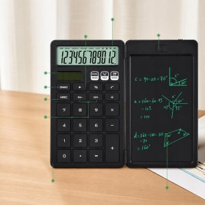 Kalkulator HKBD Kalkulator biurowy szkolny naukowy z notatnikiem notepad 2w1 rysik 2
