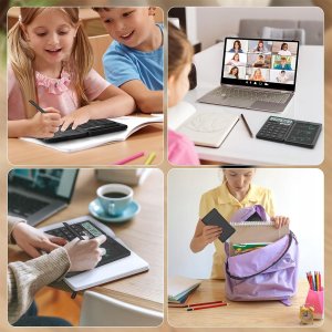 Kalkulator HKBD Kalkulator biurowy szkolny naukowy z notatnikiem notepad 2w1 rysik 6
