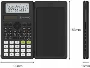Kalkulator HKBD Kalkulator biurowy szkolny naukowy z notatnikiem notepad 2w1 rysik 4