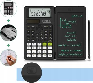 Kalkulator HKBD Kalkulator biurowy szkolny naukowy z notatnikiem notepad 2w1 rysik 6