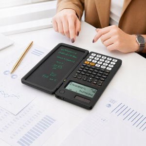 Kalkulator HKBD Naukowy kalkulator biurowy szkolny z notatnikiem notatnik notes 417 funkcji 10