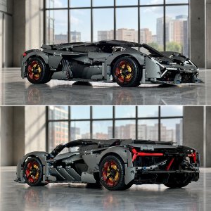 TECKIN Klocki Techniczne Zestaw Klocków zdalnie sterowany Samochód Lamborghini 1:8 12