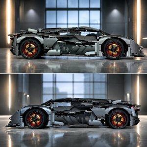 TECKIN Klocki Techniczne Zestaw Klocków zdalnie sterowany Samochód Lamborghini 1:8 13