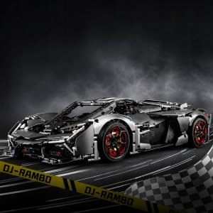 TECKIN Klocki Techniczne Zestaw Klocków zdalnie sterowany Samochód Lamborghini 1:8 4