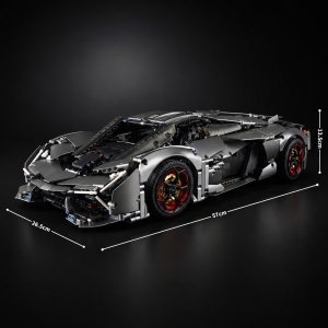 TECKIN Klocki Techniczne Zestaw Klocków zdalnie sterowany Samochód Lamborghini 1:8 9