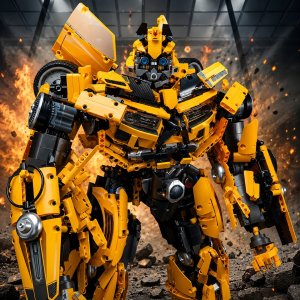 TECKIN Klocki techniczne Robot DJ-Rambo Man V5007 konstrukcyjne zestaw klocków 4