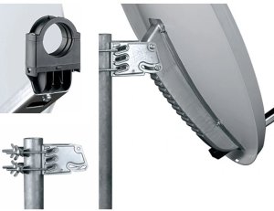 Antena satelitarna Telesystem TELE System PF85 Metal Line, stal, jasna (15016078) 2