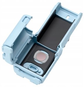JJC Etui uchwyt magnetyczny 2w1 obudowa ochronna do DJI Osmo Pocket 4 / 3 / PC-OP4H Blue / Niebieski (SB12031) 4