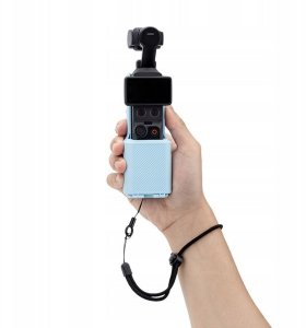 JJC Etui uchwyt magnetyczny 2w1 obudowa ochronna do DJI Osmo Pocket 4 / 3 / PC-OP4H Blue / Niebieski (SB12031) 10