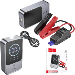 Ładowarka Hoco Powerbank 10000 mAh 2,4A 18W z funkcją rozruchu samochodu QS7 metaliczny szary 3