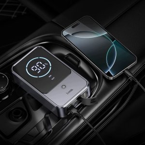 Ładowarka Hoco Powerbank 10000 mAh 2,4A 18W z funkcją rozruchu samochodu QS7 metaliczny szary 6