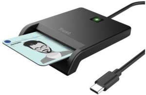 Trust Czytnik do kart chipowych Wewnętrzna USB Type-C Czarny (26253) 6