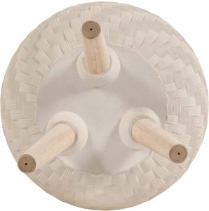 Beliani Donica na nóżkach PAVONE 27 cm Jasnobeżowy 5