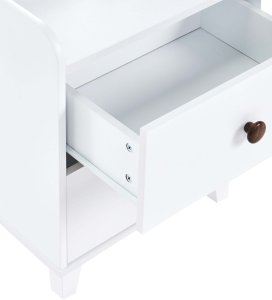 Beliani Szafka nocna 2 szuflady MIMILI 56 cm Biały 8