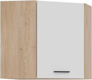 BogFran Szafka górna narożna 60 cm L/P wisząca kuchenna rogowa PATI PK09/PF11 Biały (BF-PF11 BIAŁY KPL) 3
