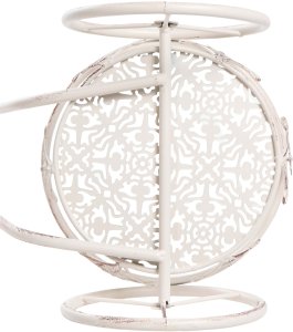 Beliani Kwietnik WILDROSE Metal 66 cm Złamana biel 7
