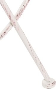Beliani Kwietnik CROWBERRY 43 cm Metal Złamana biel 7
