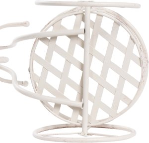 Beliani Kwietnik HAREBELL 52 cm Metal Złamana biel 7