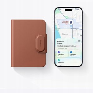 Mcdodo Etui na paszport dokumenty karty lokalizator GPS Apple Find My skóra 3
