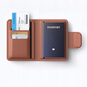 Mcdodo Etui na paszport dokumenty karty lokalizator GPS Apple Find My skóra 7
