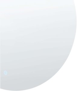 Lustro Beliani Łazienkowe LED ANOST 107 cm 90 cm Srebrny 6