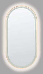 Lustro Beliani Łazienkowe LED CHIDDES 60 cm 120 cm Srebrny 6