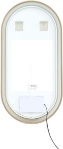 Lustro Beliani Łazienkowe LED CHIDDES 60 cm 120 cm Srebrny 7