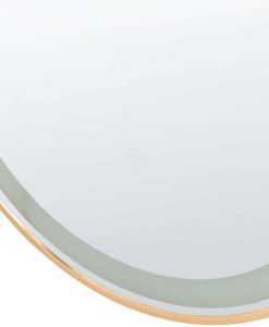 Lustro Beliani Łazienkowe LED CHIDDES 60 cm 120 cm Srebrny 8