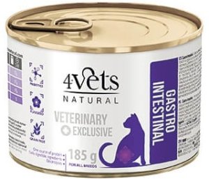 4Vets Dla kotów Gastro Intestinal 18x185g 3