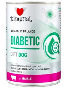 Disugual Karma mokra dla psa Weterynaryjna Diabetic Wieprzowina (dorosły) 12x400g 2