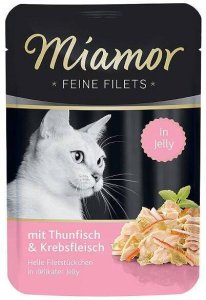 Miamor Wyborne filety - mokra karma dla kota filety z tuńczyka z krabem 24x100g 2