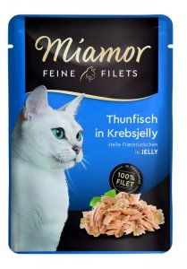 Miamor Delikatne Filety - mokra karma dla kota tuńczyk w galarecie z kraba 24x100g 2