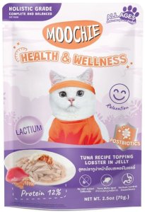 Moochie Healthy & Wellness Tuna Recipe Lobster In Jelly (Spokój i dobre samopoczucie) 12x70g 2