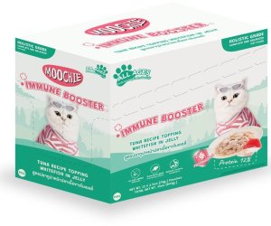 Moochie Immune Booster Tuna Recipe Topping White Fish In Jelly (Wzmacniająca odporność) 12x70g 2