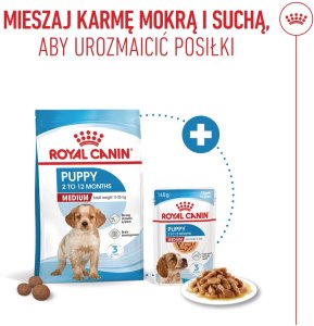 Royal Canin Medium Puppy 4kg karma sucha dla szczeniąt, od 2 do 12 miesiąca, ras średnich 12