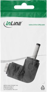 Delock InLine® DC Adapter, 3,5 x 1,35 mm, wtyk/gniazdo, kątowy, czarny 2