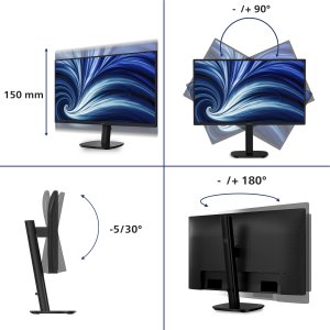 Monitor Philips monitor komputerowy 68,6 cm (27") 2560 x 1440 px Full HD LCD czarny (27B2N3500/00) 2