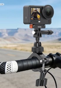 VRIG Uchwyt Na Kierownicę Rower Motocykl Hulajnoga 360 Do Gopro Sjcam Xiaomi Dji / Ac-94 / Sku: A0303 8