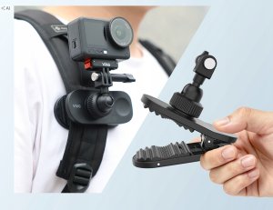 VRIG Uchwyt Mocowanie Klips Do Paska Plecaka Magnes Do Gopro Insta360 Dji Sjcam / Ac-89 / A0292 (SB12050) 5
