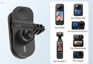 VRIG Uchwyt Mocowanie Klips Do Paska Plecaka Magnes Do Gopro Insta360 Dji Sjcam / Ac-89 / A0292 (SB12050) 6