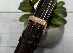 Orient Pasek do zegarka Bambino UDEVNRC 21 mm brązowy 5