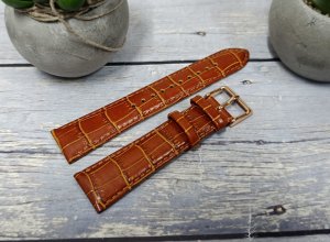 Orient Pasek do zegarka Bambino UL002016P0 21 mm brązowy . 3