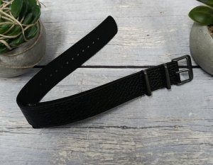 Orient Skórzany pasek do zegarka UL00N011N0 20 mm NATO czarny . 2
