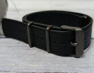 Orient Skórzany pasek do zegarka UL00N011N0 20 mm NATO czarny . 6