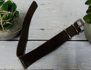 Orient Skórzany pasek do zegarka UL00N012G0 20 mm NATO brązowy 4