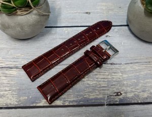 Orient Pasek do zegarka Classic UDDVLST 22 mm brązowy bordowy 2