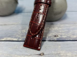 Orient Pasek do zegarka Classic UDDVLST 22 mm brązowy bordowy 6