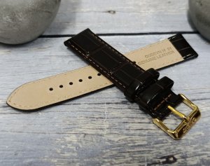 Orient Pasek do zegarka Bambino UDEVNAC 21 mm brązowy . 4